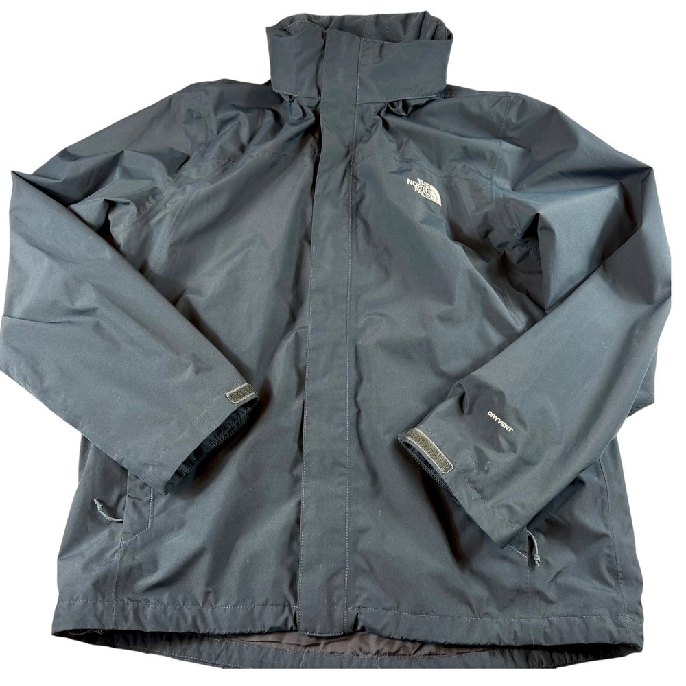 The North Face DryVent Rain Jacket Mens Large Navy Waterproof Hooded T0A3X5